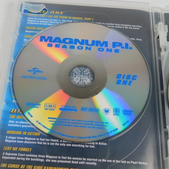 Magnum P.I. Season One 6 DVD Set 2012 Tom Selleck 18 Episodes Action VG+ - Picture 3 of 10